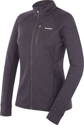 Dámská mikina z merino vlny Alou L graphite - XXL