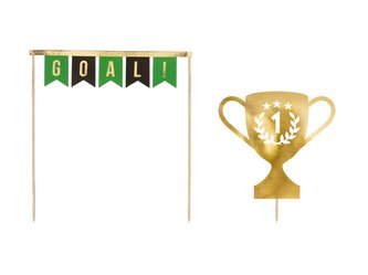Dekorace na dort - Fotbal Goal! - 15,5 cm