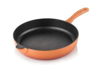 Litinová pánev 28cm oranžová - Silver