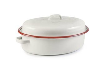 Smaltovaný pekáč s poklicí 36x27cm - Ibili