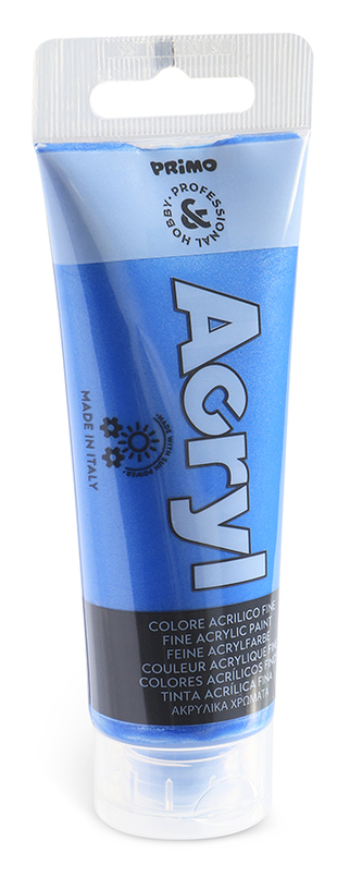 Akrylová barva PRIMO METALLIC, 75ml, modrá, tuba