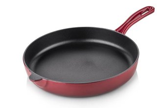 Litinová pánev 20cm červená - Silver