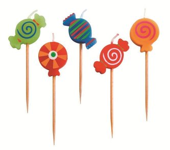 Svíčky „bonbóny“ set – 5ks - Ibili