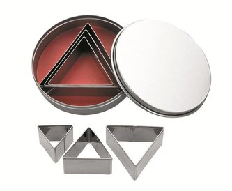 Nerezová vykrajovátka trojúhelník set – 6ks - Ibili