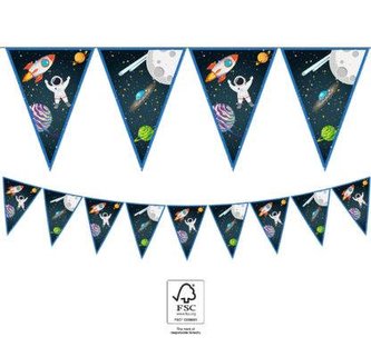 Vlaječková girlanda Vesmír - Rocket Space 230 cm Vlaječková girlanda Vesmír - Rocket Space 230 cm