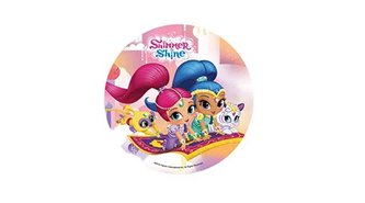 Jedlý papír Shimmer and Shine létací koberec - Modecor