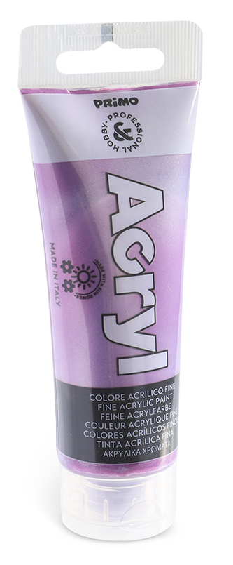 Akrylová barva PRIMO METALLIC, 75ml, ZLATOFIALOVÁ, tuba