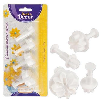 Vykrajovátko s pístem květina - Gunthart