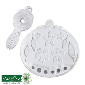 Silikonová formička a žilkovače na květiny a lístky - Katy Sue