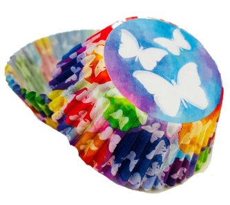 Košíčky na muffiny motýli (50 ks) - Alvarak