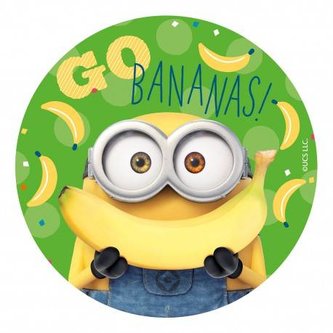 Jedlý papír na dort Mimoni banán 20cm - Dekora