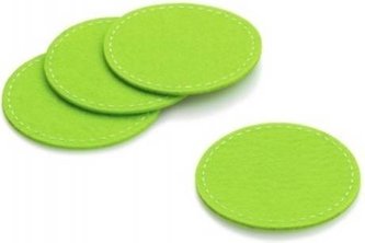 Kela Podtácek Alia 4ks 10cm,filc, zelená - Kela