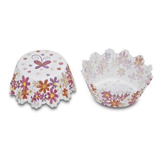 Papírové pečicí formičky - veselé květy - Stadter