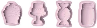 Plastová vykrajovátka "Sladkosti" - set 4ks - Ibili