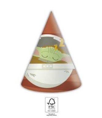 Papírové čepičky 6ks Star Wars Yoda - Procos