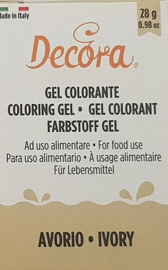 Gelová barva slonová kost 28g - Decora