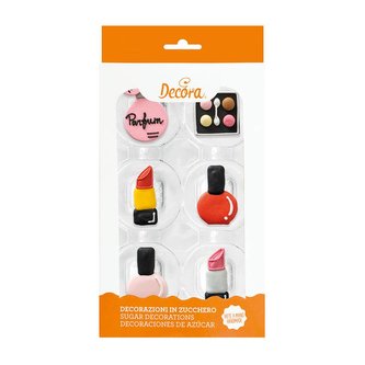Cukrové zdobení 6ks make up - Decora