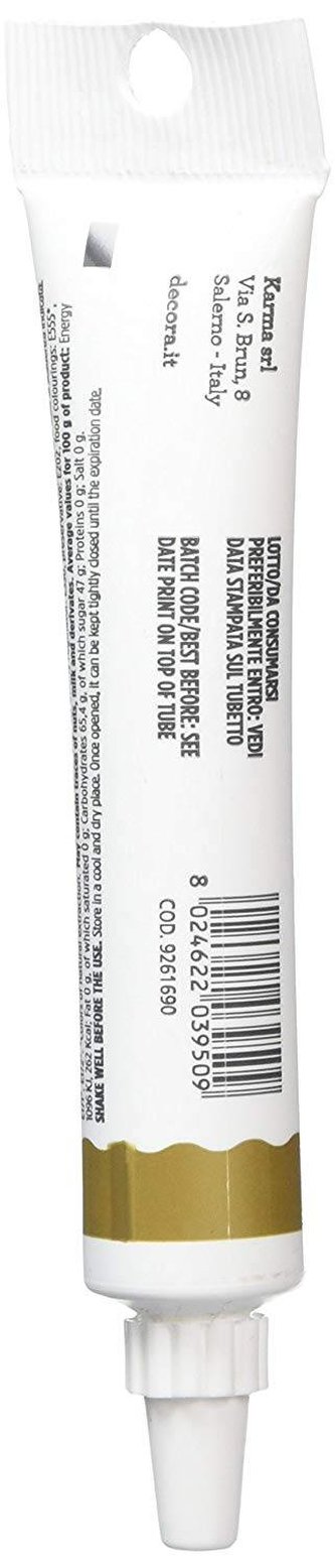 Jedlý psací gel 20g zlatý - Decora