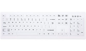 CHERRY AK-C8100F-FU1-W/US bezdrátová USB klávesnice / sanitarizovatelná