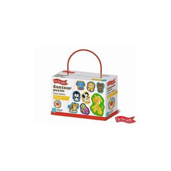 Far Far Land Puzzle obrysové zvířátka 5 obrázků