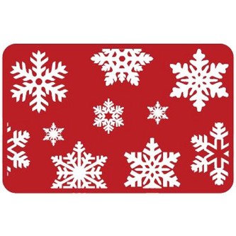 HOME ELEMENTS Rohož 40x60 cm, Červené vločky