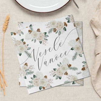 Ubrousky - Veselé Vánoce (20 ks)