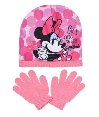 ČEPICE A RUKAVICE MINNIE - velikost 52