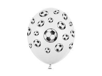 Latexové balonky fotbal 30 cm - 6 ks
