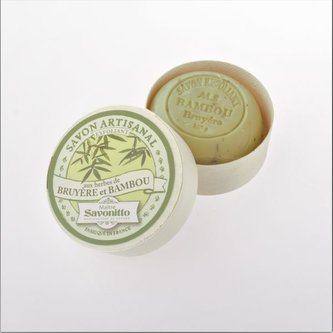 Mýdlo 100gr v dřev. krab - Bambus exfoliační, 8/96