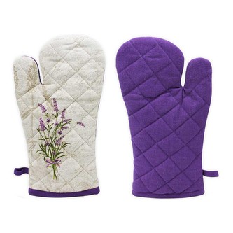 HOME ELEMENTS Kuchyňská chňapka s magnetem 18*32 cm, Levandule 3