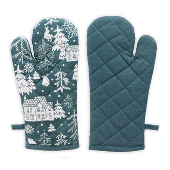 HOME ELEMENTS Kuchyňská chňapka s magnetem 18*32 cm, Zimní les