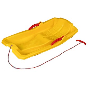 Plastové boby s brzdami Baby Mix KAROL žluté