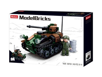 Sluban Model Bricks M38-B0750 Malý tank 2v1