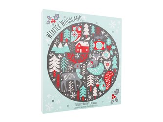 Technic Toiletry Advent Calendar sprchový gel 30 ml + mýdlo na ruce 30 ml + tělové mléko 30 ml + krém na ruce 30 ml + pěna do koupele 30 ml + tuhé mýdlo 9 ks + šumivá bomba do koupele 5 ks + sůl do koupele 1 ks + mycí houba 1 ks + pinzeta 1 ks + kámen na