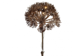 Svítící větvička Heracleum 8 LED, 71 cm, bronzová