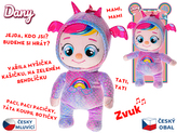 Miminko Dany plyšové 35cm na baterie česky mluvící a zpívající 0m+ na kartě