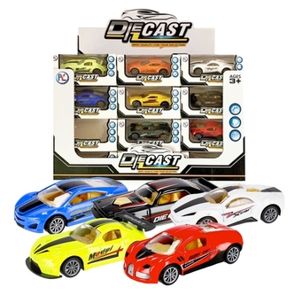 Kovové závodní auto