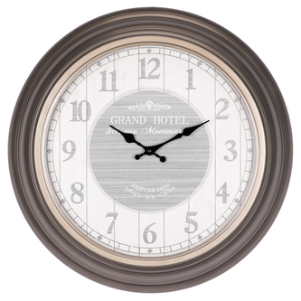 Hodiny nástěnné, kovový rám, 51cm