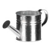 Obal na květiny - konev, zinkový, stříbrná barva.