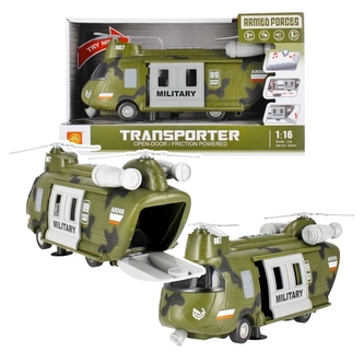 Vojenský vrtulník - svetlo zvuk