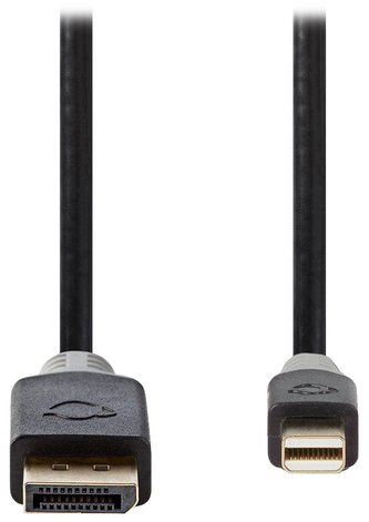 NEDIS kabel mini DisplayPort/DisplayPort 1.4/ zástrčka mini DisplayPort - zástrčka DisplayPort/ 8K/ černý/ 2m