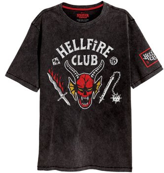Pánské tričko Netflix|Stranger Things: Hellfire Crest (XL) černá bavlna