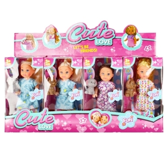 Panenka s pejskem 12cm