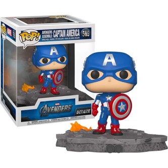 Funko POP! #589 Deluxe: Avengers - Captain America (Assemble) (Exclusive)