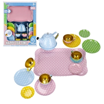 Kovový set nádobí Puntíky