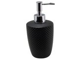 DÁVKOVAČ MÝDLA KERAMICKÝ 8X18CM, ČERNÁ