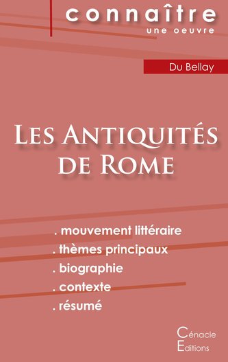 Fiche de lecture Les Antiquités de Joachim du Bellay (Analyse littéraire de référence et résumé complet)