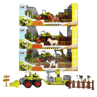 Traktor - pull back s příslušenstvím