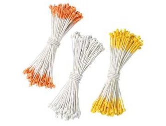 180 barevných tyčinek pro květiny oranžové, bílé a žluté - Wilton