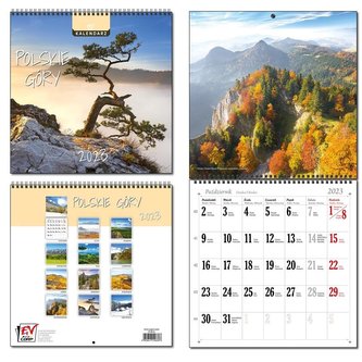 Kalendarz 2023 13 Plansz Polskie Góry